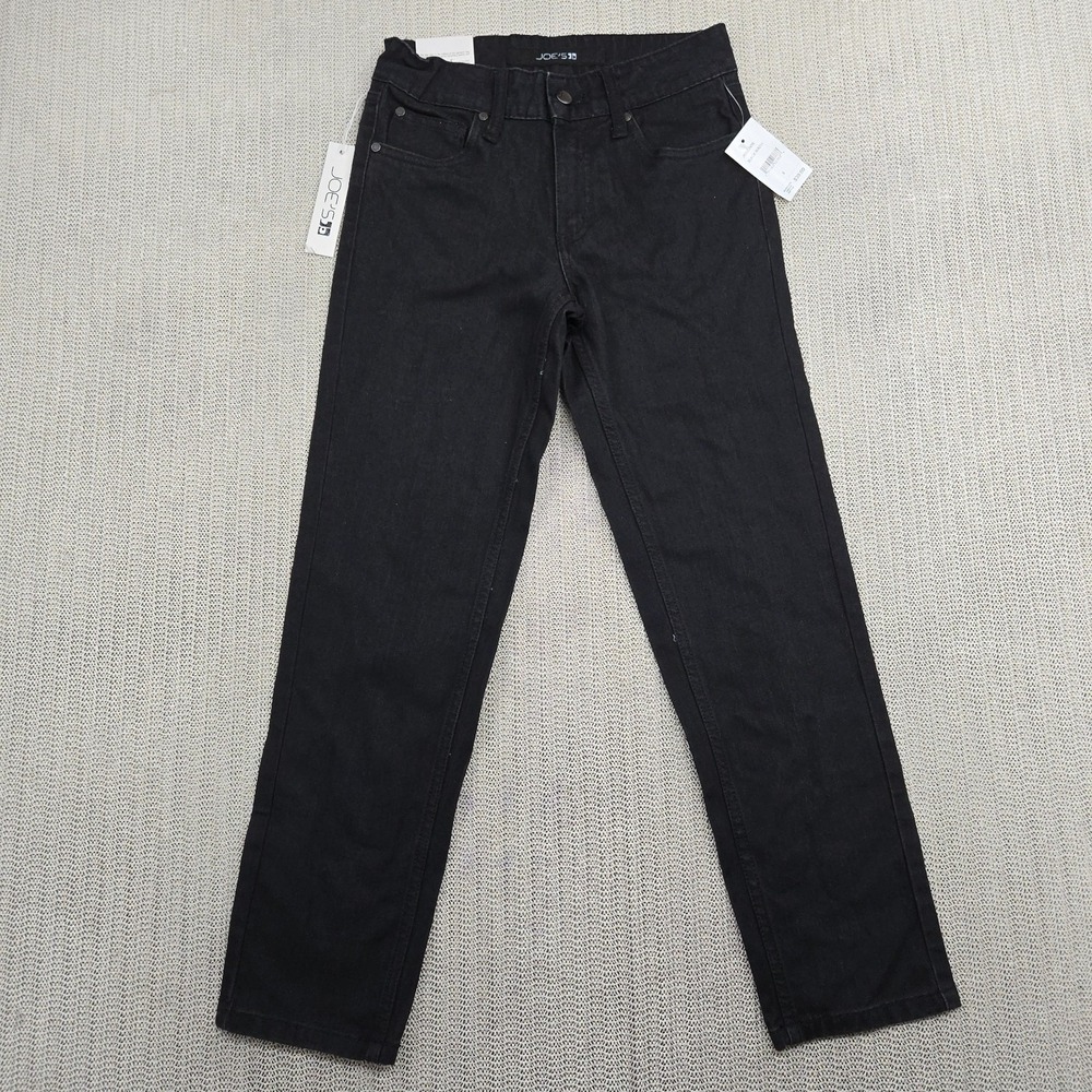 Joe's The Brixton Jeans Boys 8 Black Wash Straight Narrow Denim Stretch NWT